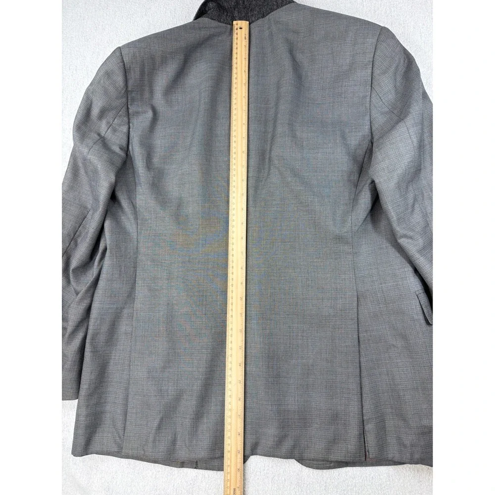 Emporio Armani G Line Grey Super 130s Wool Blazer Jacket 52 IT 42 US W1VGUD